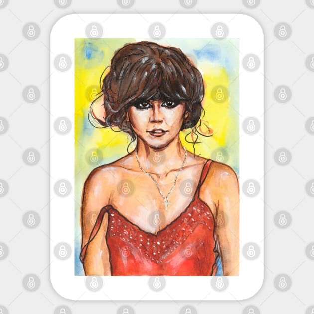 Linda Ronstadt Sticker by Svetlana Pelin